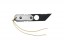 TOPS ALRT XL-03 compact fixed blade knife featuring a black utility blade with a durable angular tip and black canvas micarta handles.