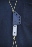 TOPS ALRT XL-05 compact fixed blade knife featuring a black hunter's point blade shape and black canvas micarta handles.