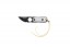 TOPS ALRT XL-05 compact fixed blade knife featuring a black hunter's point blade shape and black canvas micarta handles.