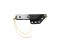 TOPS ALRT XL-05 compact fixed blade knife featuring a black hunter's point blade shape and black canvas micarta handles.