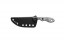 Mini Scandi Knife Black Linen Micarta 