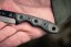 Mini Scandi Knife Black Linen Micarta 