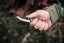 Mini Scandi Knife Black Linen Micarta 